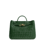 Green-Womens-Andiamo-in-Basil-coveti62068_nobg Khaite Women's Andiamo in Basil - Green Totes & Top-Handle Bags - The Lotus Tote Bag - Shop at Luxury Shoes