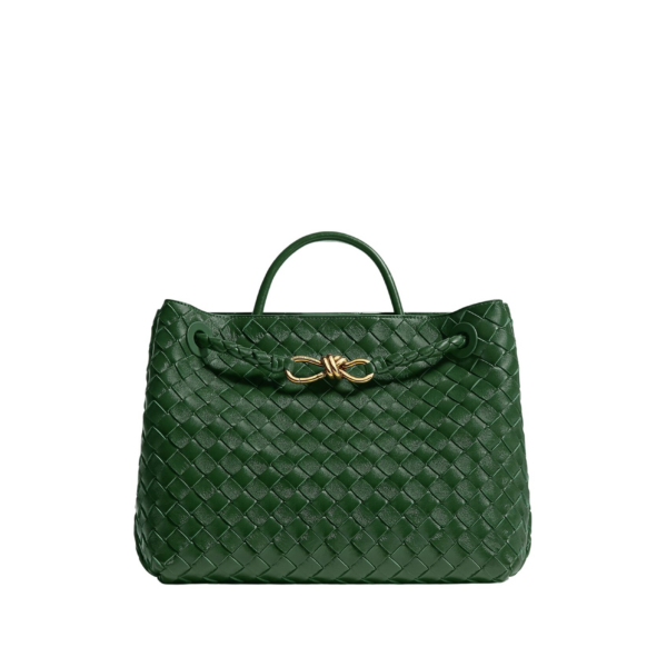Khaite Women's Andiamo in Basil - Green Totes & Top-Handle Bags - The Lotus Tote Bag - Shop at Luxury Shoes 