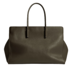 Khaite Women's Maxi Barbara Tote in Dark olive - Green Totes & Top-Handle Bags - The Lotus Tote Bag - Shop at Luxury Shoes 