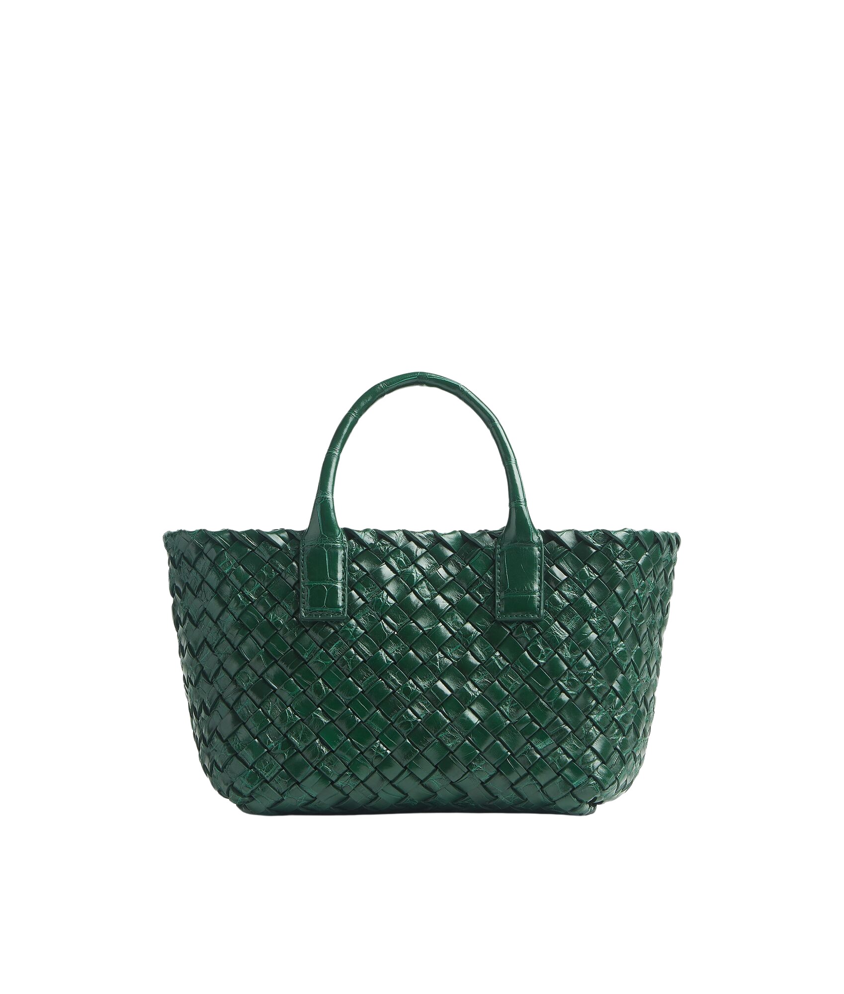Green-Womens-Mini-Cabat-in-Emerald-green-coveti-568203_nobg Khaite Women's Mini Cabat in Emerald green - Green Mini Bags - The Lotus Tote Bag - Shop at Luxury Shoes