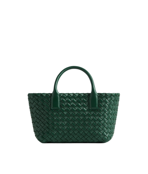 Khaite Women's Mini Cabat in Emerald green - Green Mini Bags - The Lotus Tote Bag - Shop at Luxury Shoes 