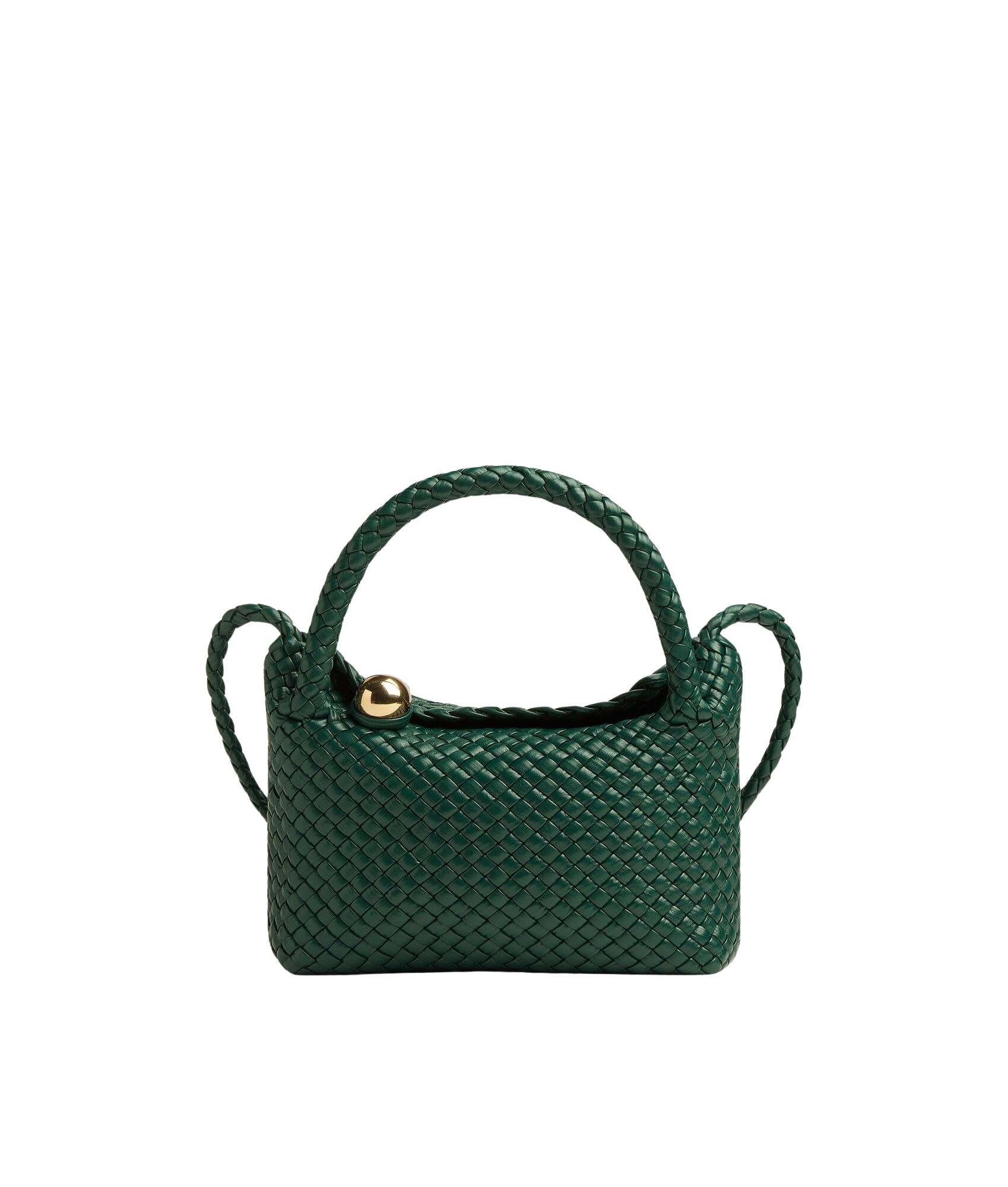 Green-Womens-Small-Tosca-in-Emerald-green-coveti39695_nobg Khaite Women's Small Tosca in Emerald green - Green Shoulder & Crossbody Bags - The Lotus Tote Bag - Shop at Luxury Shoes