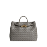 Grey-Womens-Andiamo-in-Basalt-coveti25334_nobg Khaite Women's Andiamo in Basalt - Grey Totes & Top-Handle Bags - The Lotus Tote Bag - Shop at Luxury Shoes