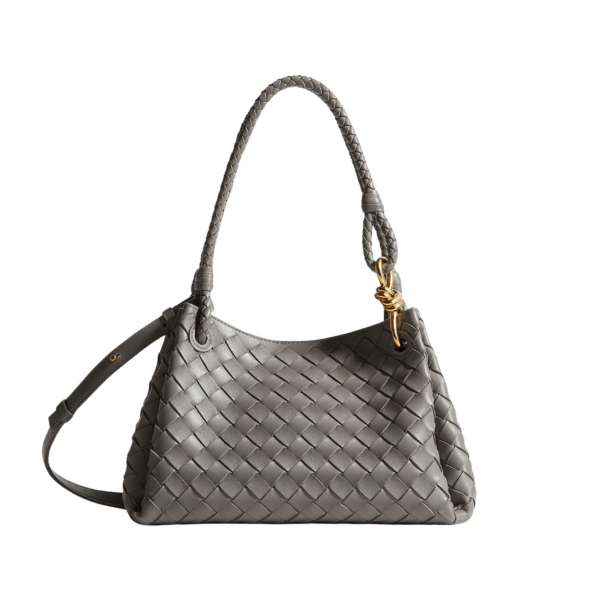 Khaite Women's Parachute in Basalt - Grey Shoulder & Crossbody Bags - The Lotus Tote Bag - Shop at Luxury Shoes 