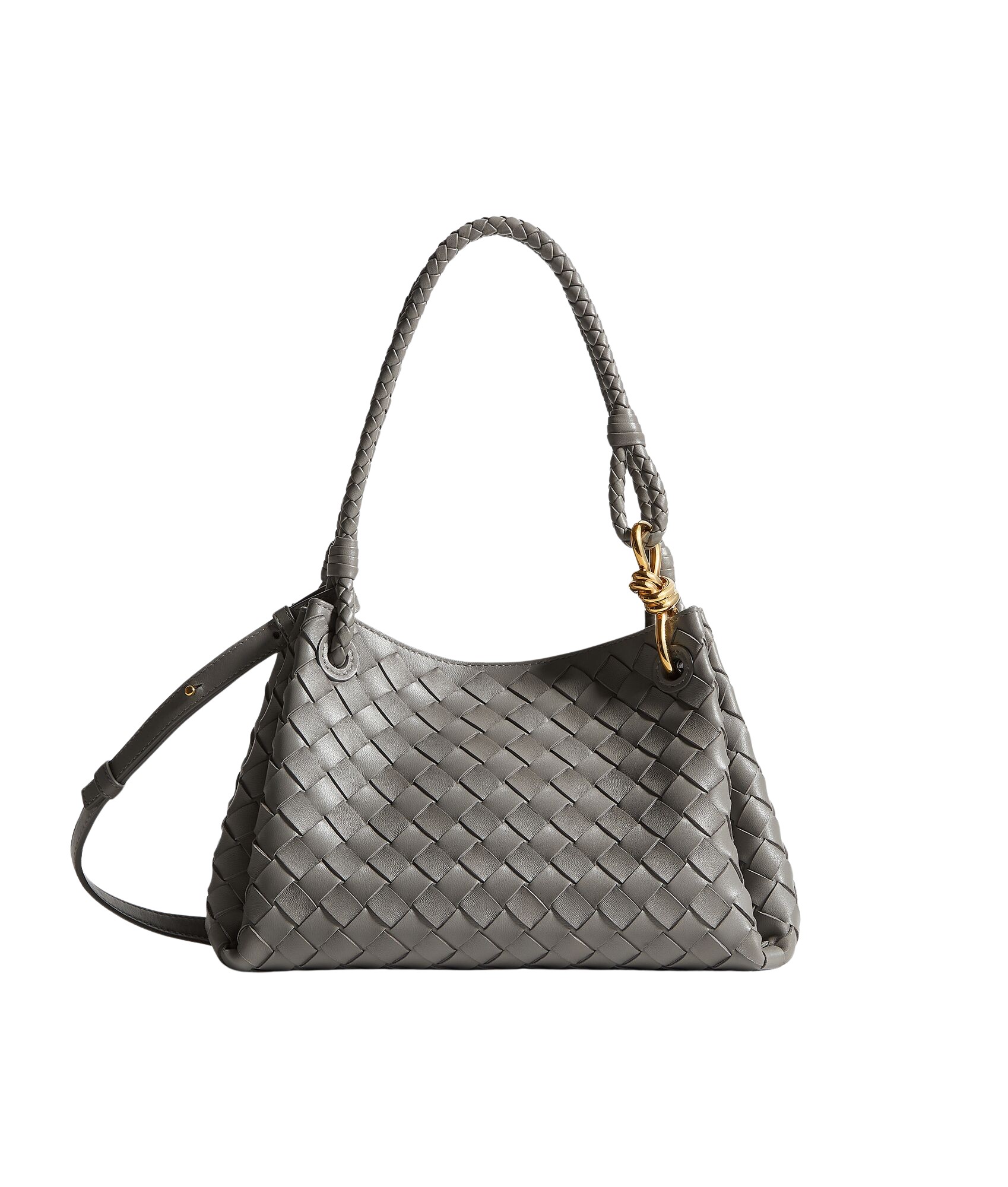 Grey-Womens-Parachute-in-Basalt-coveti90601_nobg Khaite Women's Parachute in Basalt - Grey Shoulder & Crossbody Bags - The Lotus Tote Bag - Shop at Luxury Shoes