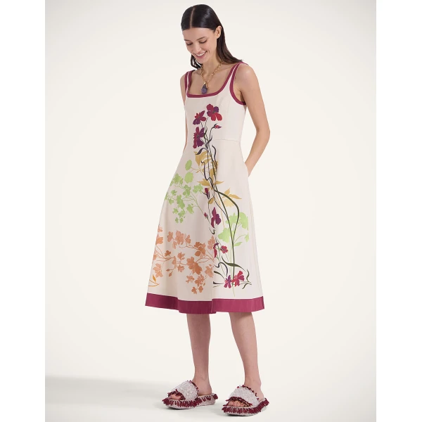 La DoubleJ Buy Me A Martini Dress Eclipse Placée Yellow in Envers Satin - Dresses - Milanese Maximalist Fashion at Luxury Shoes 