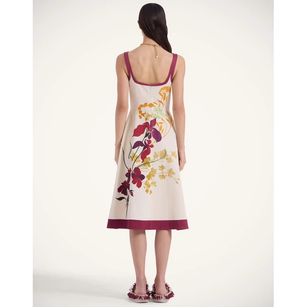 La DoubleJ Buy Me A Martini Dress Eclipse Placée Yellow in Envers Satin - Dresses - Milanese Maximalist Fashion at Luxury Shoes 
