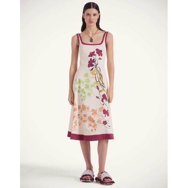 La DoubleJ Buy Me A Martini Dress Eclipse Placée Yellow in Envers Satin - Dresses - Milanese Maximalist Fashion at Luxury Shoes 
