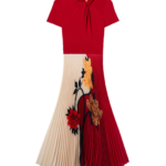 La DoubleJ Buy Me A Martini Dress Regalia Placée Red in Envers Satin - Dresses - Milanese Maximalist Fashion at Luxury Shoes 