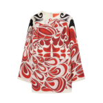 La DoubleJ Chevron Sundress Multicolor Geen & Pink in Cotton Knit Chevron - Dresses - Milanese Maximalist Fashion at Luxury Shoes 