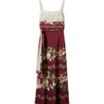 La DoubleJ Chevron Sundress Multicolor Lilac & Blue in Knit Chevron - Dresses - Milanese Maximalist Fashion at Luxury Shoes 