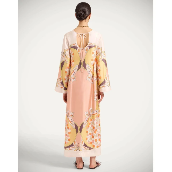 La DoubleJ Chignon Dress Ambrosia Placée Black in Techno Crepe de Chine - Dresses - Milanese Maximalist Fashion at Luxury Shoes 