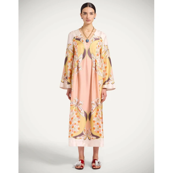 La DoubleJ Chignon Dress Ambrosia Placée Black in Techno Crepe de Chine - Dresses - Milanese Maximalist Fashion at Luxury Shoes 