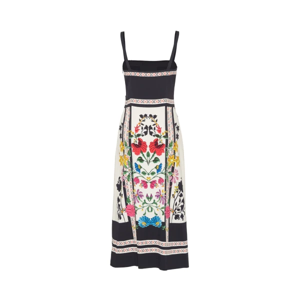 La DoubleJ Ischia Dress Oasis Green in Cotton Poplin - Dresses - Milanese Maximalist Fashion at Luxury Shoes 