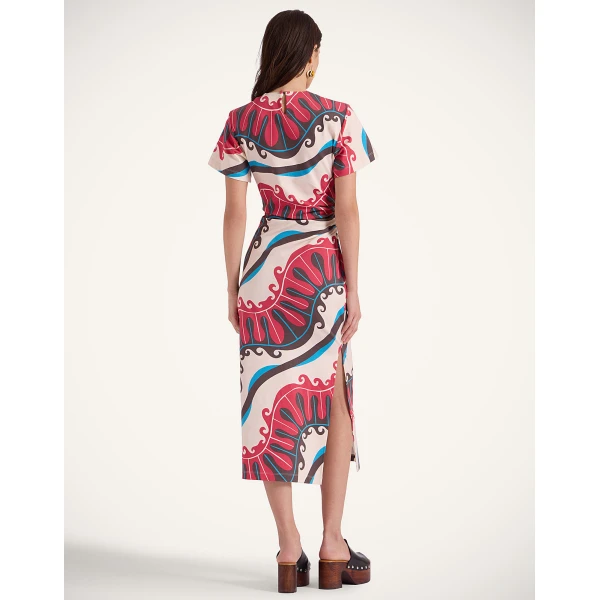 La DoubleJ Lela Dress Pacific Ivory in Compact Jersey - Dresses - Milanese Maximalist Fashion at Luxury Shoes 