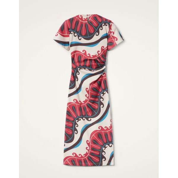 La DoubleJ Lela Dress Pacific Ivory in Compact Jersey - Dresses - Milanese Maximalist Fashion at Luxury Shoes 