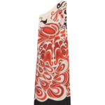 La DoubleJ Long And Sassy Dress Tangle Light Blue in Silk Twill - Dresses - Milanese Maximalist Fashion at Luxury Shoes 