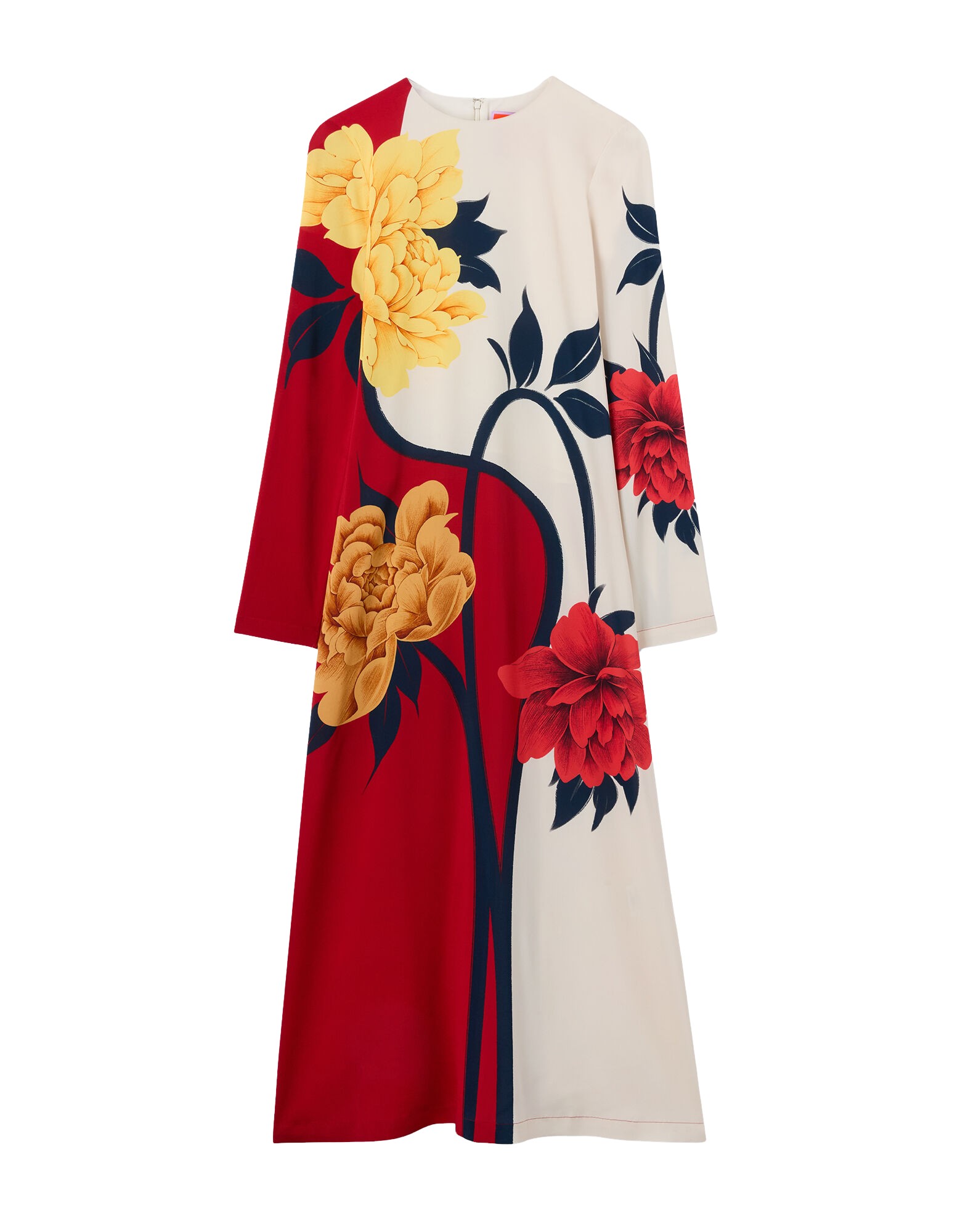 La-Double-J-Long-Camerino-Dress-Tackle-Black-in-Crepe-De-Chine-Silk32444_nobg La DoubleJ Long Camerino Dress Tackle Black in Crepe De Chine Silk - Dresses - Milanese Maximalist Fashion at Luxury Shoes