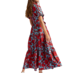 La DoubleJ Long Sleeve Swing Dress Heath Mint in Flowy Jersey - Dresses - Milanese Maximalist Fashion at Luxury Shoes 