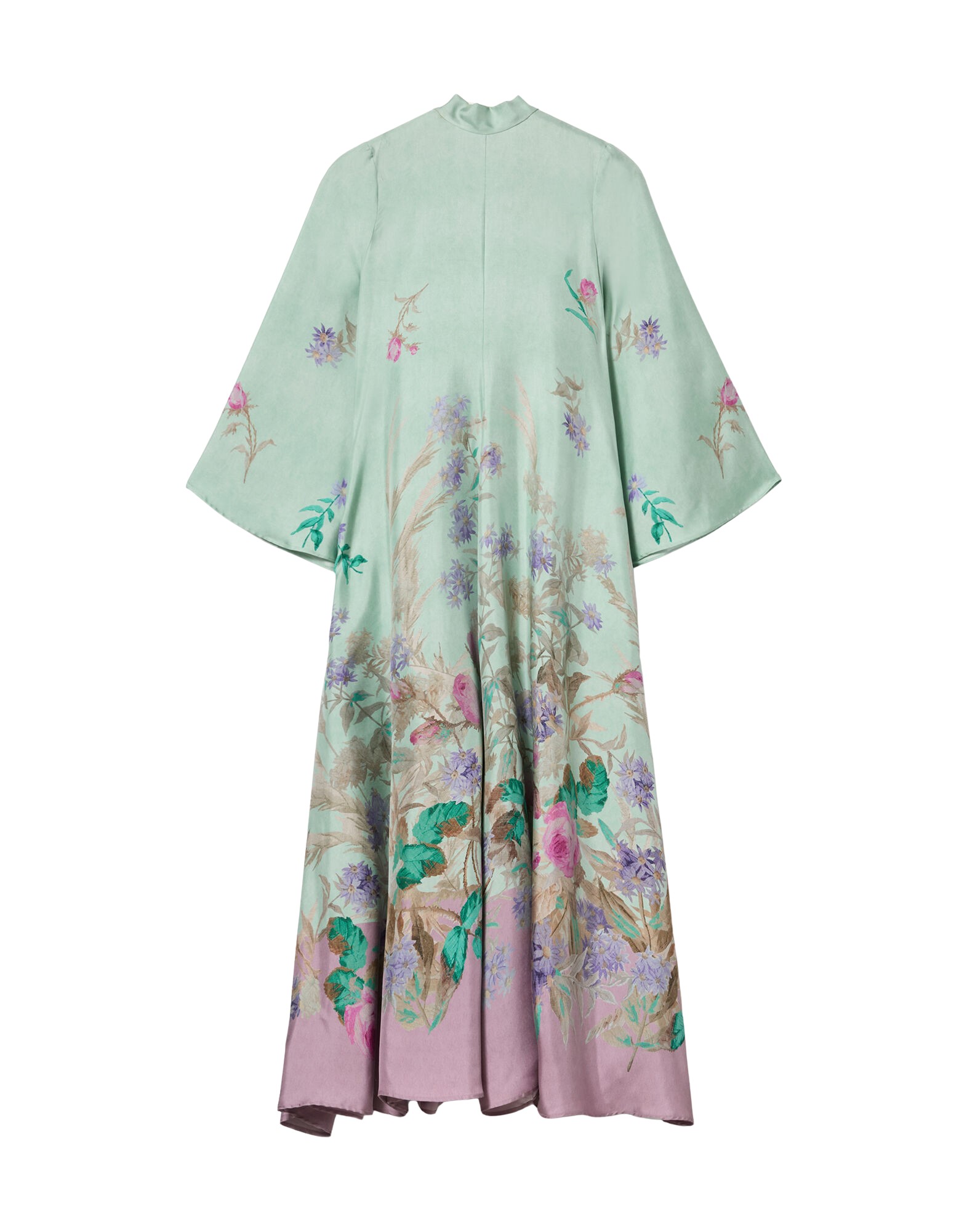 La-Double-J-Long-Sleeve-Swing-Dress-Queen-Peony-Placee-Red-in-Sable-Satin52542_nobg La DoubleJ Long Sleeve Swing Dress Queen Peony Placée Red in Sablé Satin - Dresses - Milanese Maximalist Fashion at Luxury Shoes