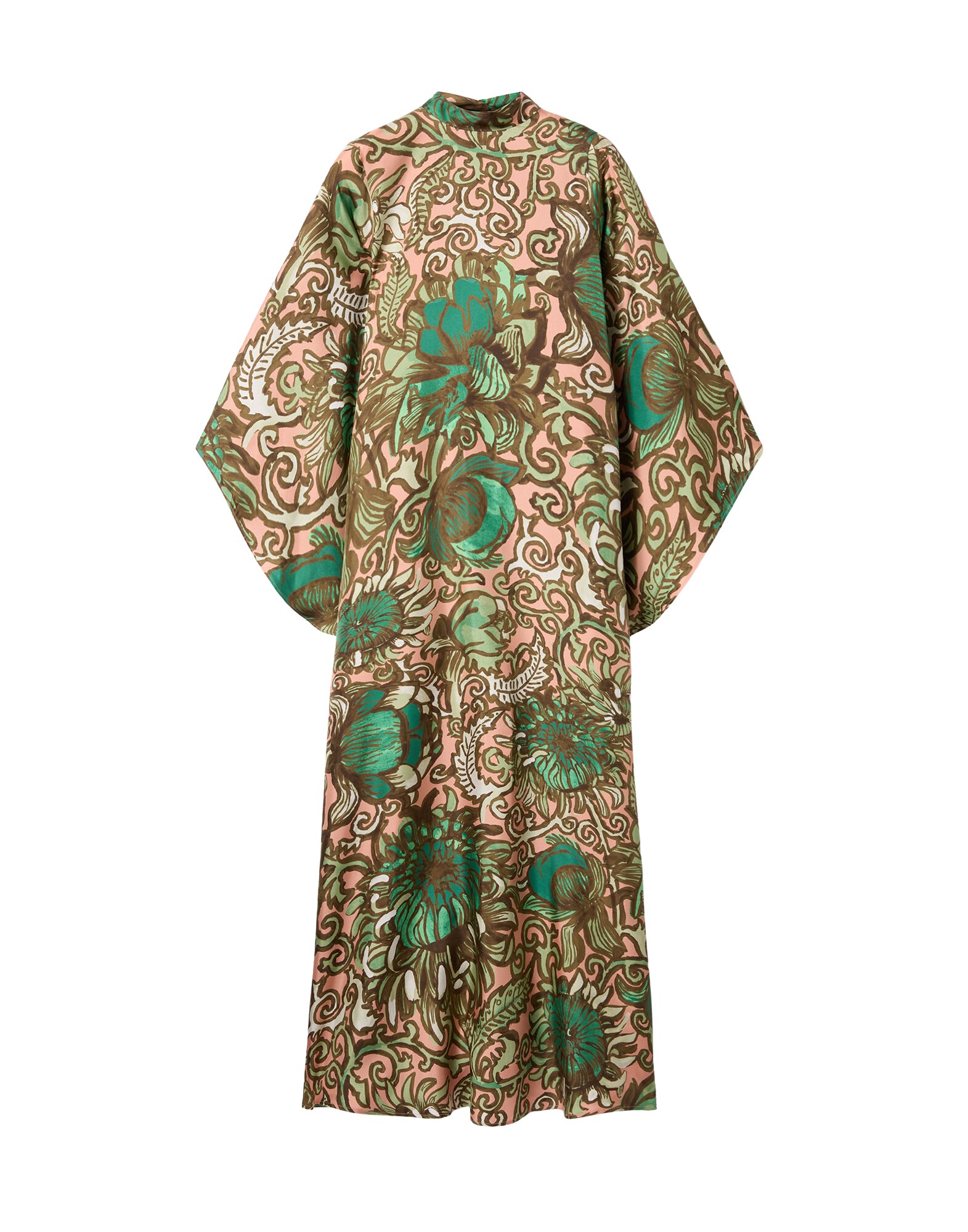 La-Double-J-Magnifico-Dress-Anemone-Pink-in-Twill-Silk46301_nobg La DoubleJ Magnifico Dress Anemone Pink in Twill Silk - Dresses - Milanese Maximalist Fashion at Luxury Shoes