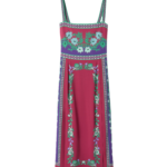 La DoubleJ Magnifico Dress Regalia Placée Red in Silk Twill - Dresses - Milanese Maximalist Fashion at Luxury Shoes 