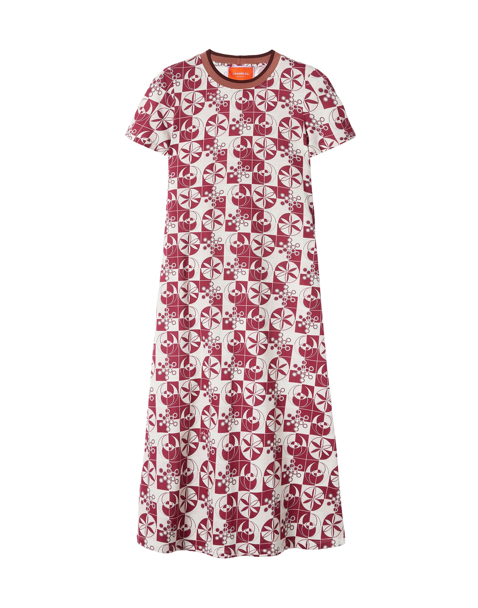 La-Double-J-Mini-Supreme-Swing-Dress-Queen-Peony-Placee-Blue-in-Sable-Satin50995_nobg La DoubleJ Mini Supreme Swing Dress Queen Peony Placée Blue in Sablé Satin - Dresses - Milanese Maximalist Fashion at Luxury Shoes
