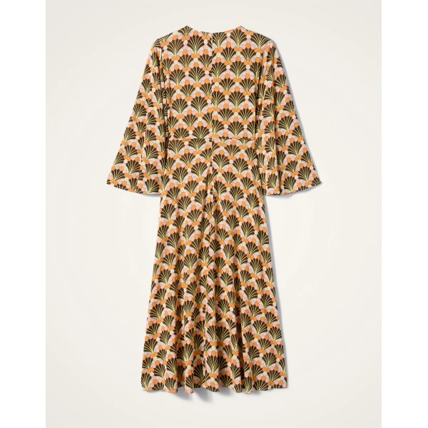La DoubleJ Mini Supremes Swing Dress Phoenix Placée Ivory in Envers Satin - Dresses - Milanese Maximalist Fashion at Luxury Shoes 
