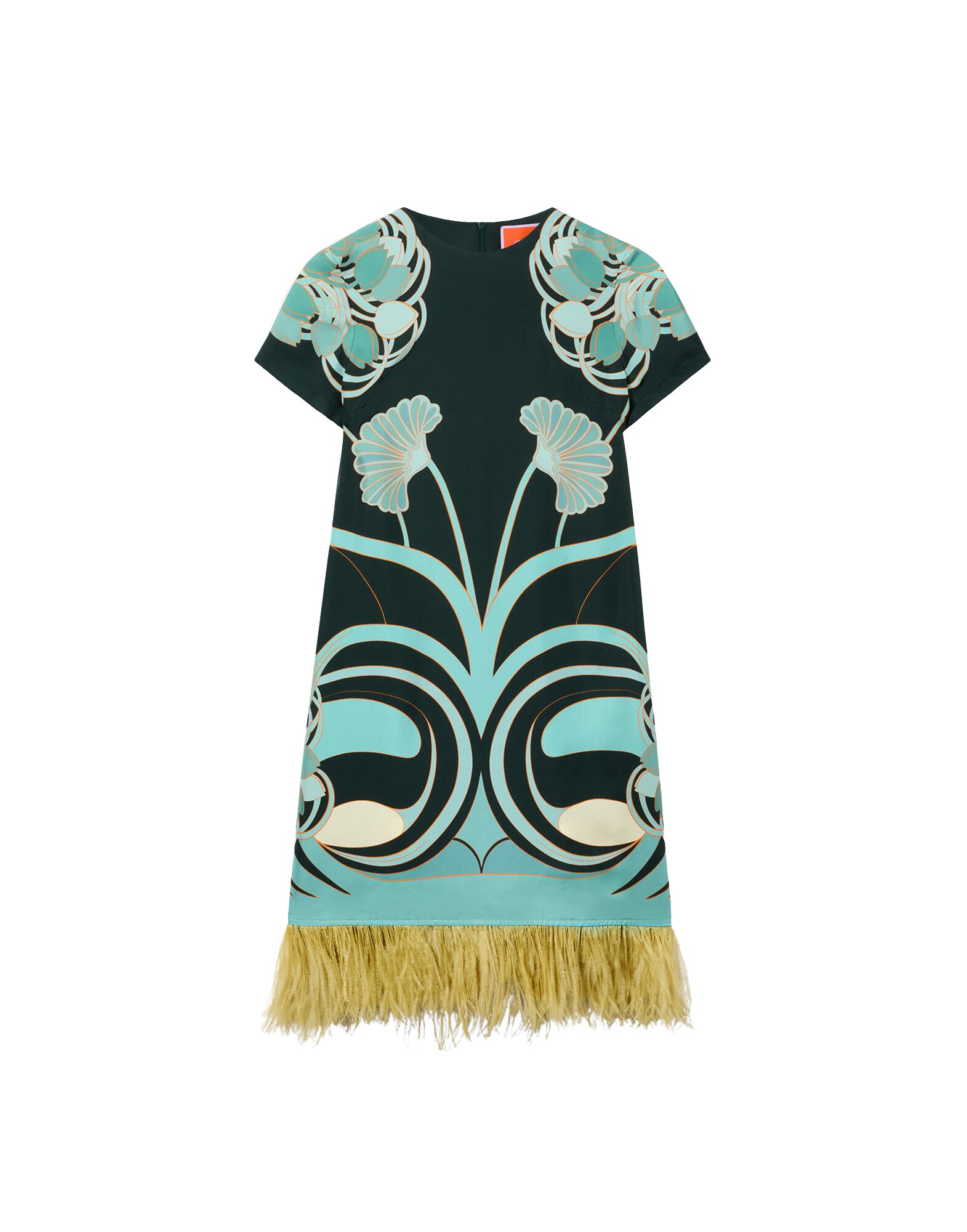 La-Double-J-Mini-Swing-Dress-Big-Flower-in-Silk-Twill45884_nobg La DoubleJ Mini Swing Dress Big Flower in Silk Twill - Dresses - Milanese Maximalist Fashion at Luxury Shoes