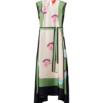 La DoubleJ Mini Swing Dress Multicolor Black in Flora Fur Embroidery - Dresses - Milanese Maximalist Fashion at Luxury Shoes 