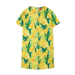 La DoubleJ Mini Swing Dress Zesty Yellow in Rustic Cotton - Dresses - Milanese Maximalist Fashion at Luxury Shoes 