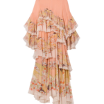 La DoubleJ Muumuu Dress Round Neck Tangle Light Blue in Silk Twill - Dresses - Milanese Maximalist Fashion at Luxury Shoes 