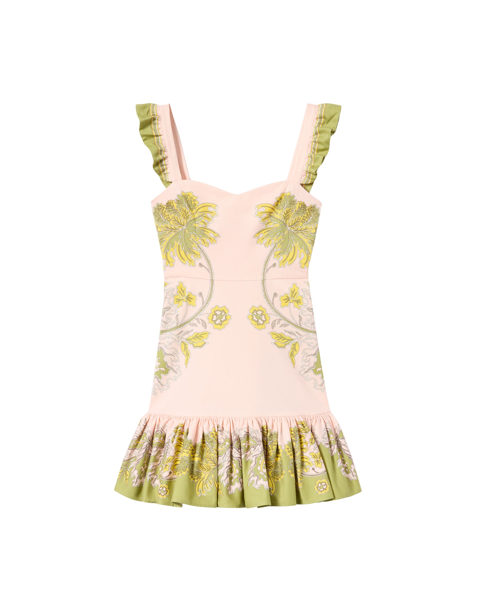 La-Double-J-Naiad-Dress-Florette-Placee-Pale-Pink-in-Silk-Chiffon64622_nobg La DoubleJ Naiad Dress Florette Placée Pale Pink in Silk Chiffon - Dresses - Milanese Maximalist Fashion at Luxury Shoes