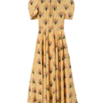La DoubleJ Petal Dress Florette Yellow in Crepe De Chine - Dresses - Milanese Maximalist Fashion at Luxury Shoes 