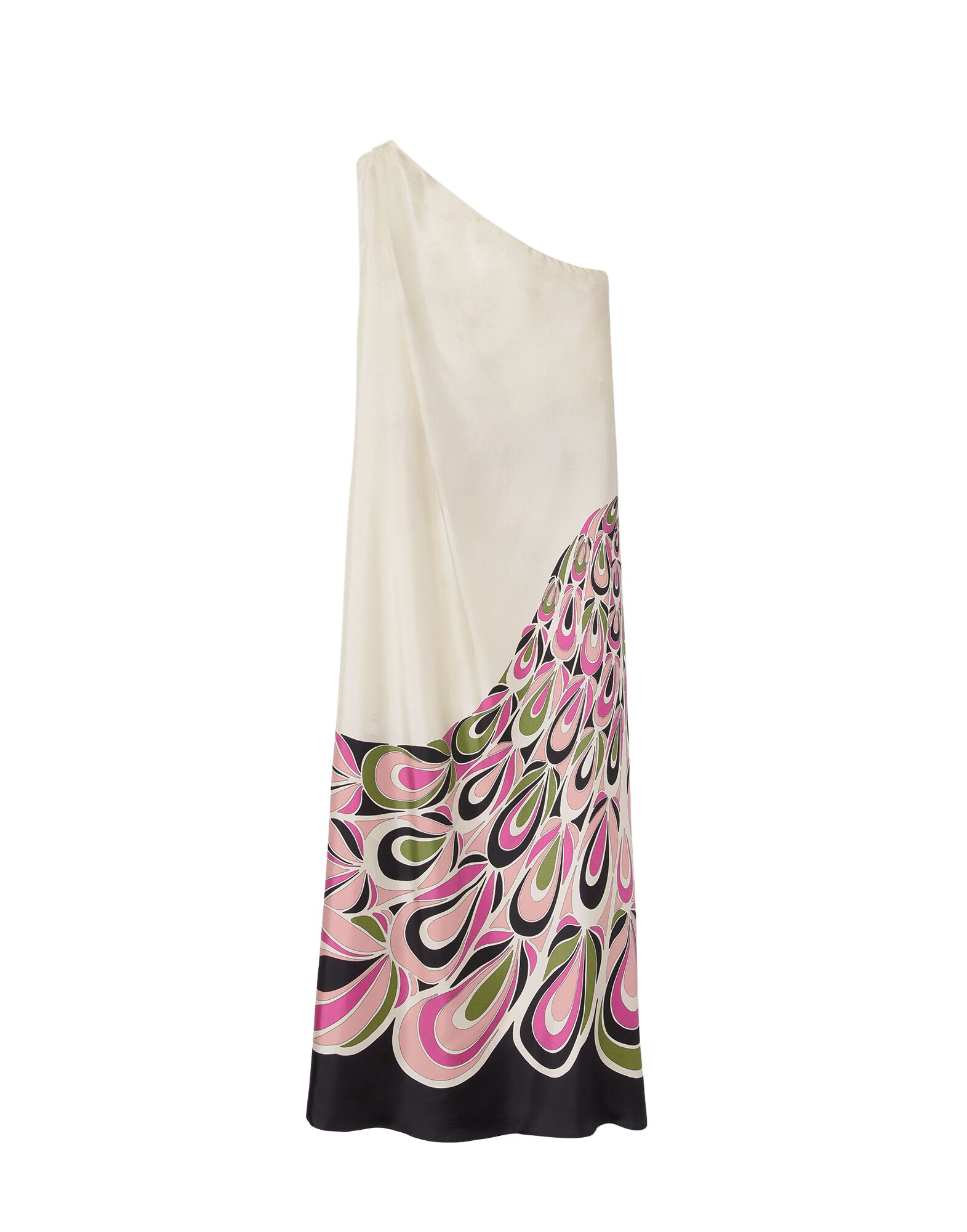 La-Double-J-Roy-Dress-Phoenix-Placee-Pink-in-Silk-Twill17726_nobg La DoubleJ Roy Dress Phoenix Placée Pink in Silk Twill - Dresses - Milanese Maximalist Fashion at Luxury Shoes