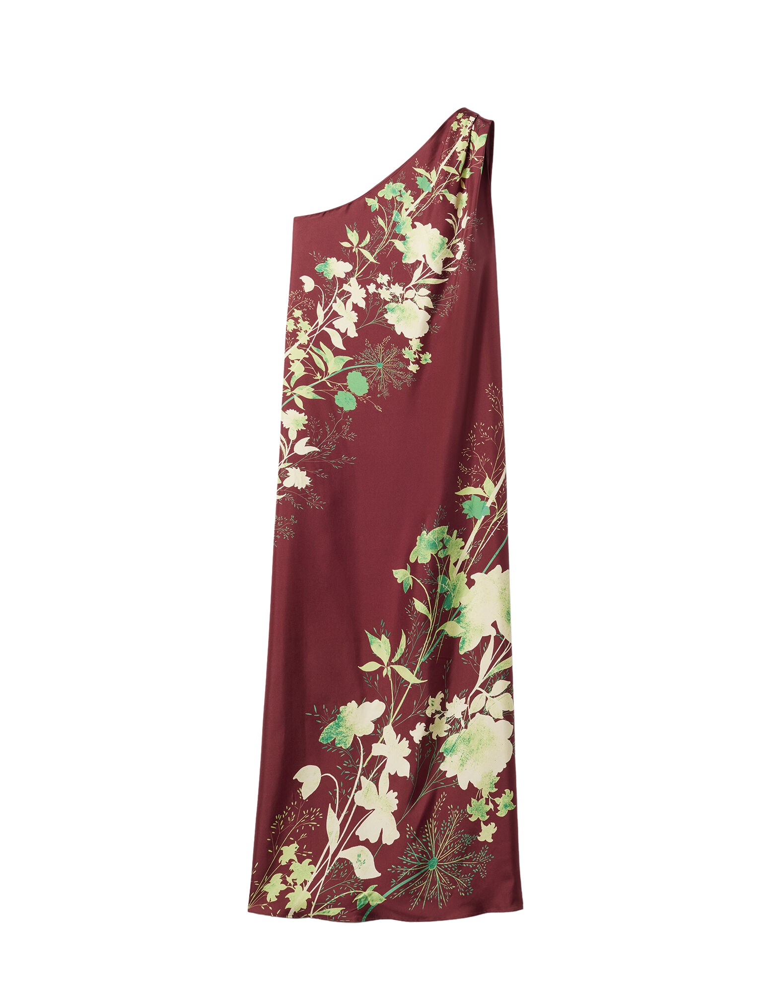 La-Double-J-Roy-Dress-Woodland-Placee-Burgundy-in-Silk-Twill38882_nobg La DoubleJ Roy Dress Woodland Placée Burgundy in Silk Twill - Dresses - Milanese Maximalist Fashion at Luxury Shoes