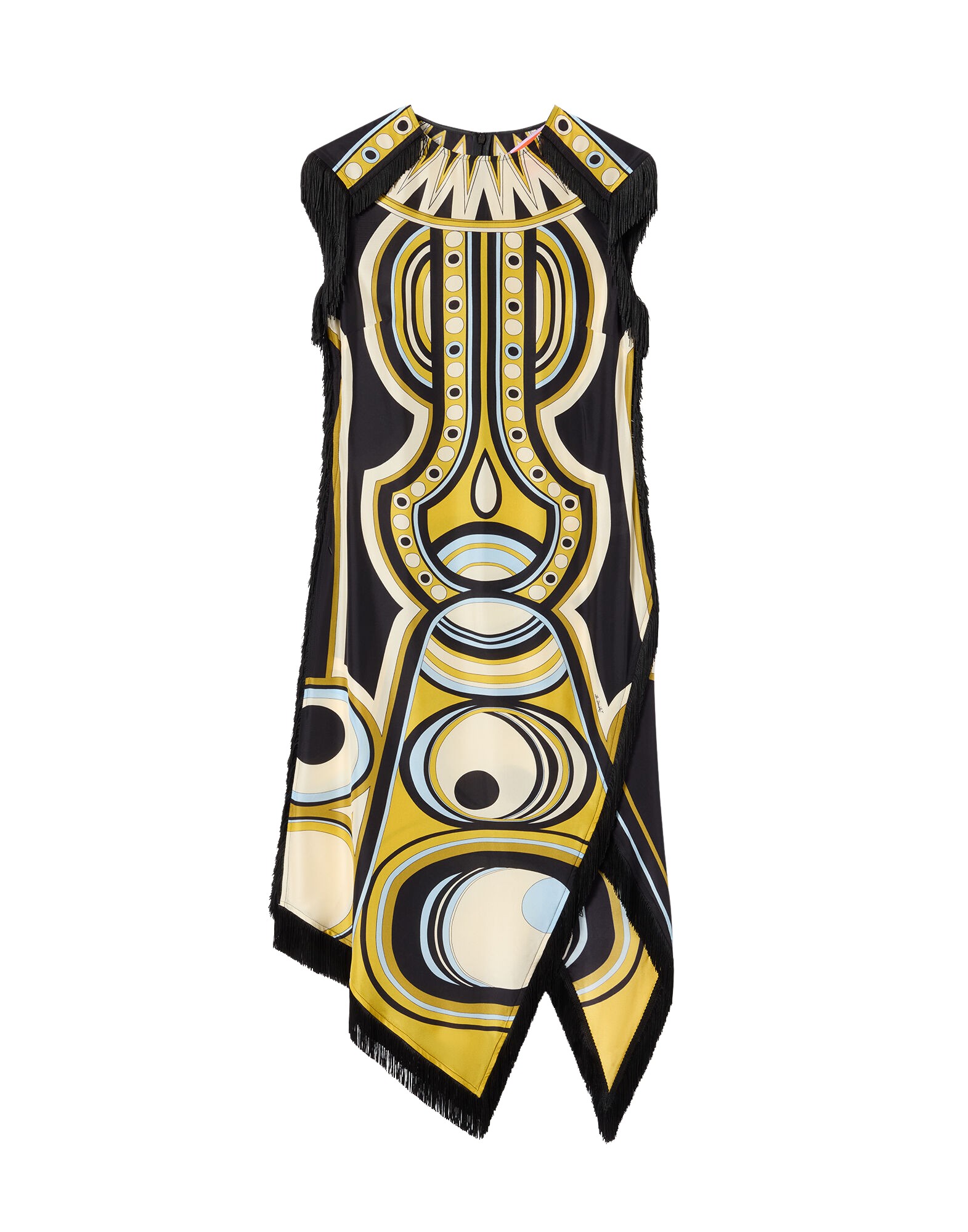 La-Double-J-Scarf-Dress-Sanctuary-Placee-Gold-in-Silk-Voile18449_nobg La DoubleJ Scarf Dress Sanctuary Placée Gold in Silk Voile - Dresses - Milanese Maximalist Fashion at Luxury Shoes