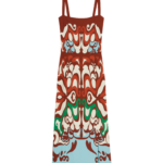 La DoubleJ Sophia Dress Corsage Placée Ivory in Flat Cotton Stretch - Dresses - Milanese Maximalist Fashion at Luxury Shoes 