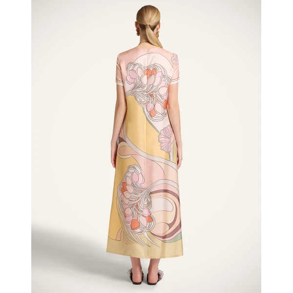 La DoubleJ Sporty Swing Dress Borboni in Cotton Jersey - Dresses - Milanese Maximalist Fashion at Luxury Shoes 