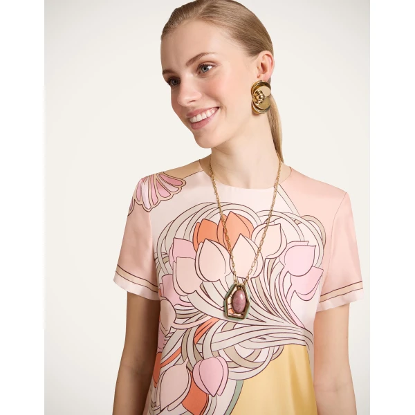 La DoubleJ Sporty Swing Dress Borboni in Cotton Jersey - Dresses - Milanese Maximalist Fashion at Luxury Shoes 