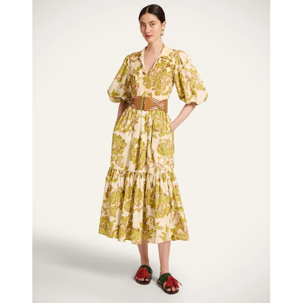 La DoubleJ Sporty Swing Dress Nucleus Rust in Cotton Jersey - Dresses - Milanese Maximalist Fashion at Luxury Shoes 