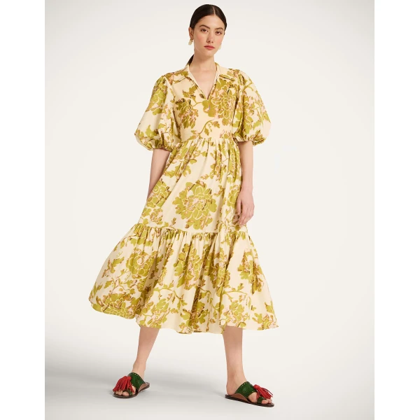 La DoubleJ Sporty Swing Dress Nucleus Rust in Cotton Jersey - Dresses - Milanese Maximalist Fashion at Luxury Shoes 
