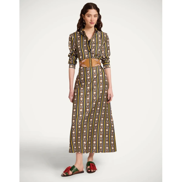 La DoubleJ Sporty Swing Dress Selva White in Cotton Jersey - Dresses - Milanese Maximalist Fashion at Luxury Shoes 