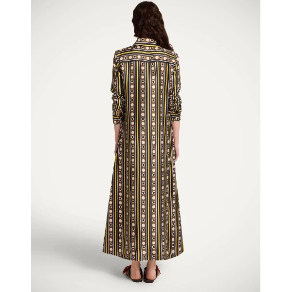La DoubleJ Sporty Swing Dress Selva White in Cotton Jersey - Dresses - Milanese Maximalist Fashion at Luxury Shoes 