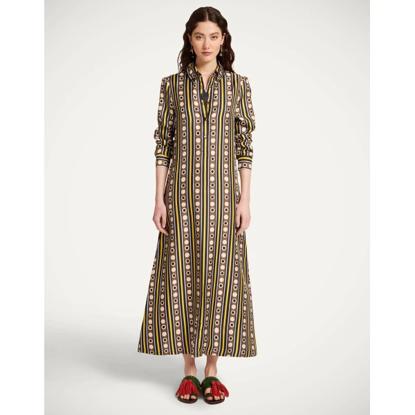 La DoubleJ Sporty Swing Dress Selva White in Cotton Jersey - Dresses - Milanese Maximalist Fashion at Luxury Shoes 