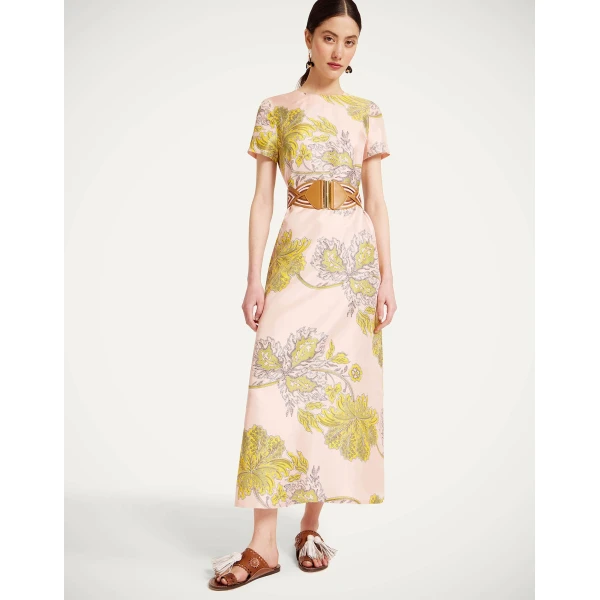 La DoubleJ Sublime Dress Solid Peach in Fluid Jersey - Dresses - Milanese Maximalist Fashion at Luxury Shoes 