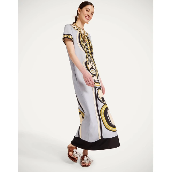 La DoubleJ Swing Dress Agua Cream in Macramé - Dresses - Milanese Maximalist Fashion at Luxury Shoes 