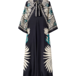 La DoubleJ Swing Dress Iris Placée Ivory in Silk Twill - Dresses - Milanese Maximalist Fashion at Luxury Shoes 