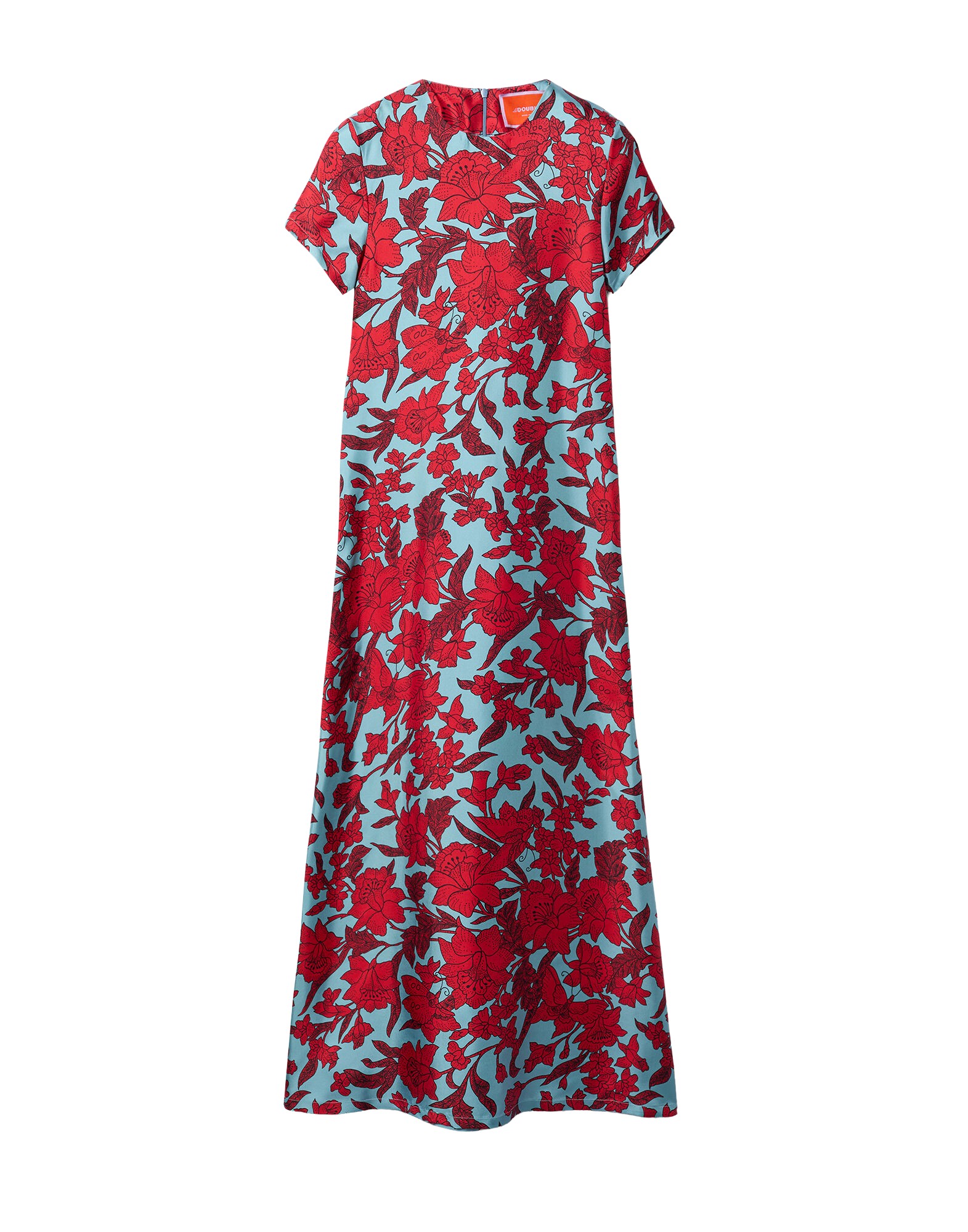 La-Double-J-Swing-Dress-Lilium-Turchese-in-Silk-Twill11735_nobg La DoubleJ Swing Dress Lilium Turchese in Silk Twill - Dresses - Milanese Maximalist Fashion at Luxury Shoes
