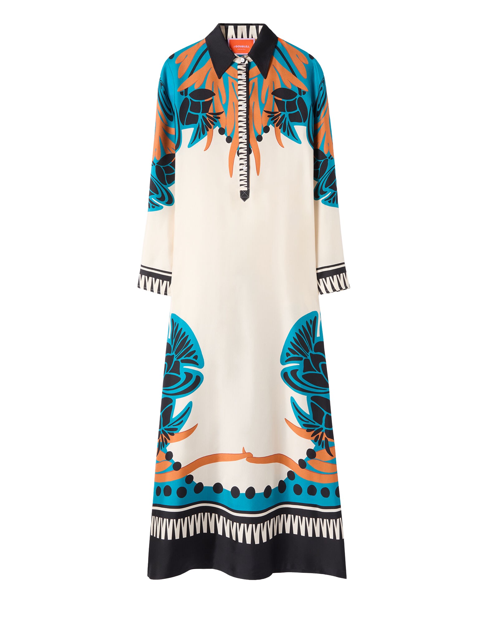 La-Double-J-Swing-Dress-Plaza-Placee-Ivory-in-Silk-Twill86127_nobg La DoubleJ Swing Dress Plaza Placée Ivory in Silk Twill - Dresses - Milanese Maximalist Fashion at Luxury Shoes